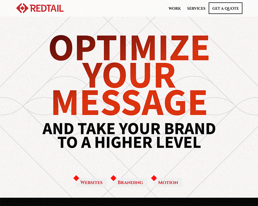 Redtail web design visual reference web design